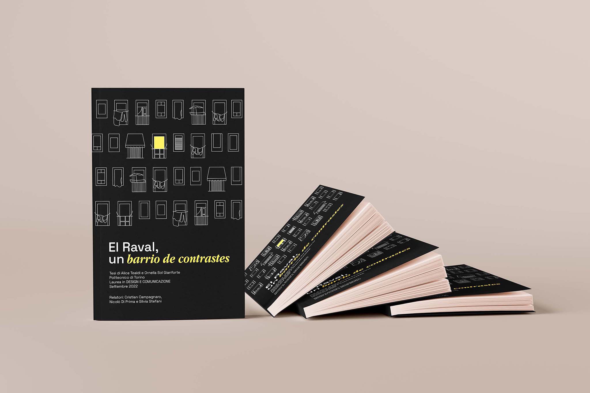 Mockup copertina del libro El Raval, un barrio de contrastes